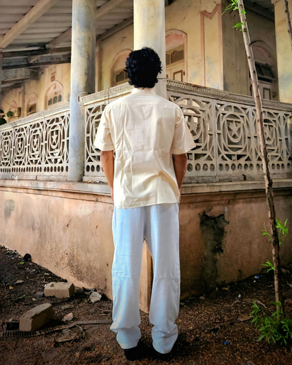 Jaisal Toral Hand-Painted Oversized Shirt – Custom Wearable Art | Unisex Cotton Shirt