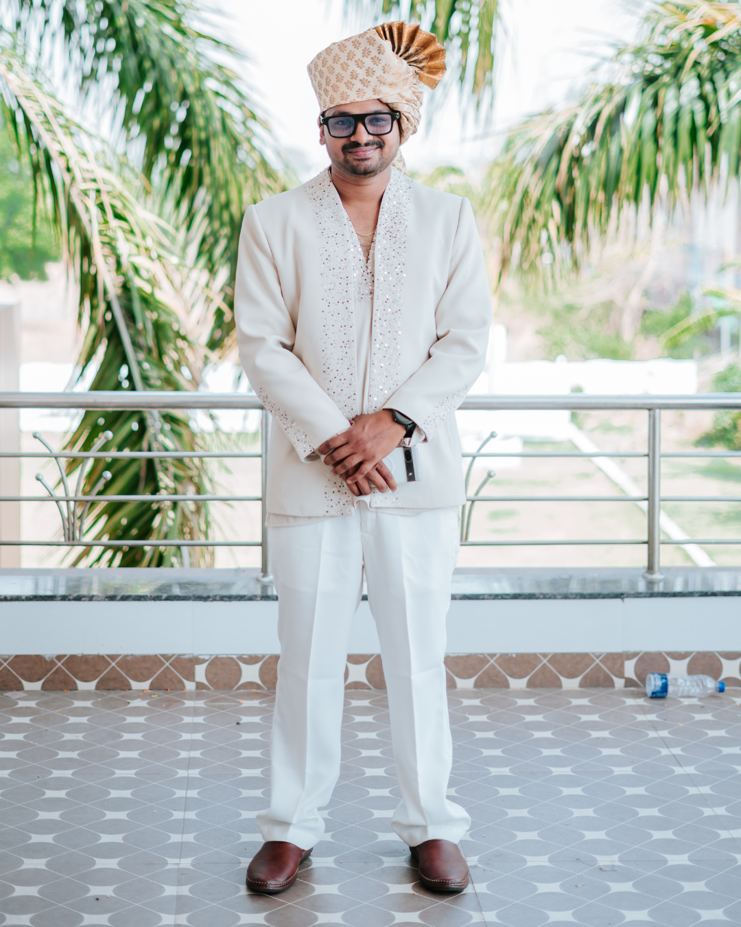 Ramana Royal Ivory Indo-Western Jacket Set for Men | Wedding & Carnival Outfit